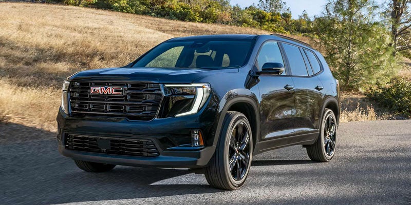 Acadia front view highlighting performance SUV design